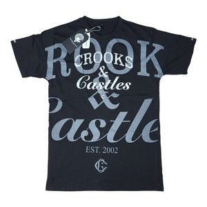 Crooks And Castles T Shirt Medium Size / Short Sleeve / Black Color / Graphics